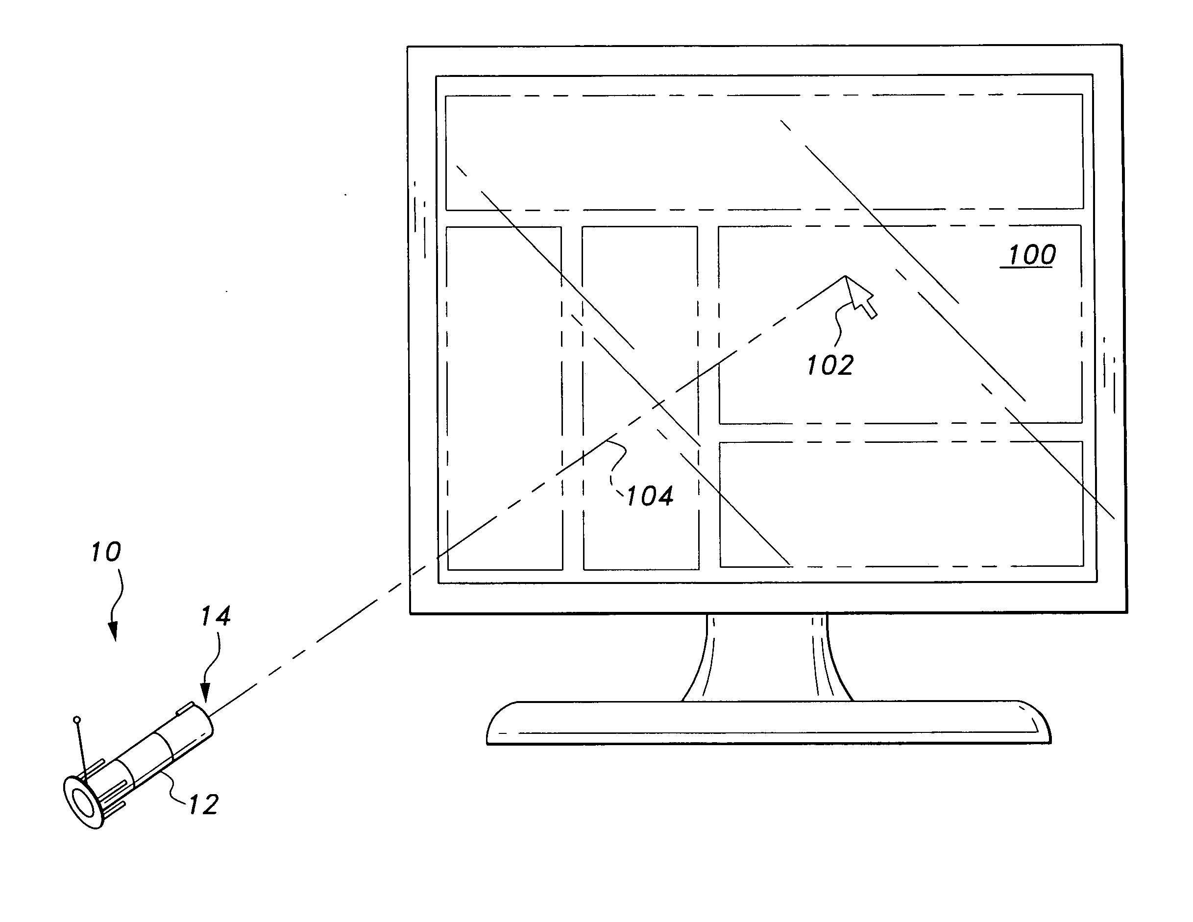 Computer pointing input device