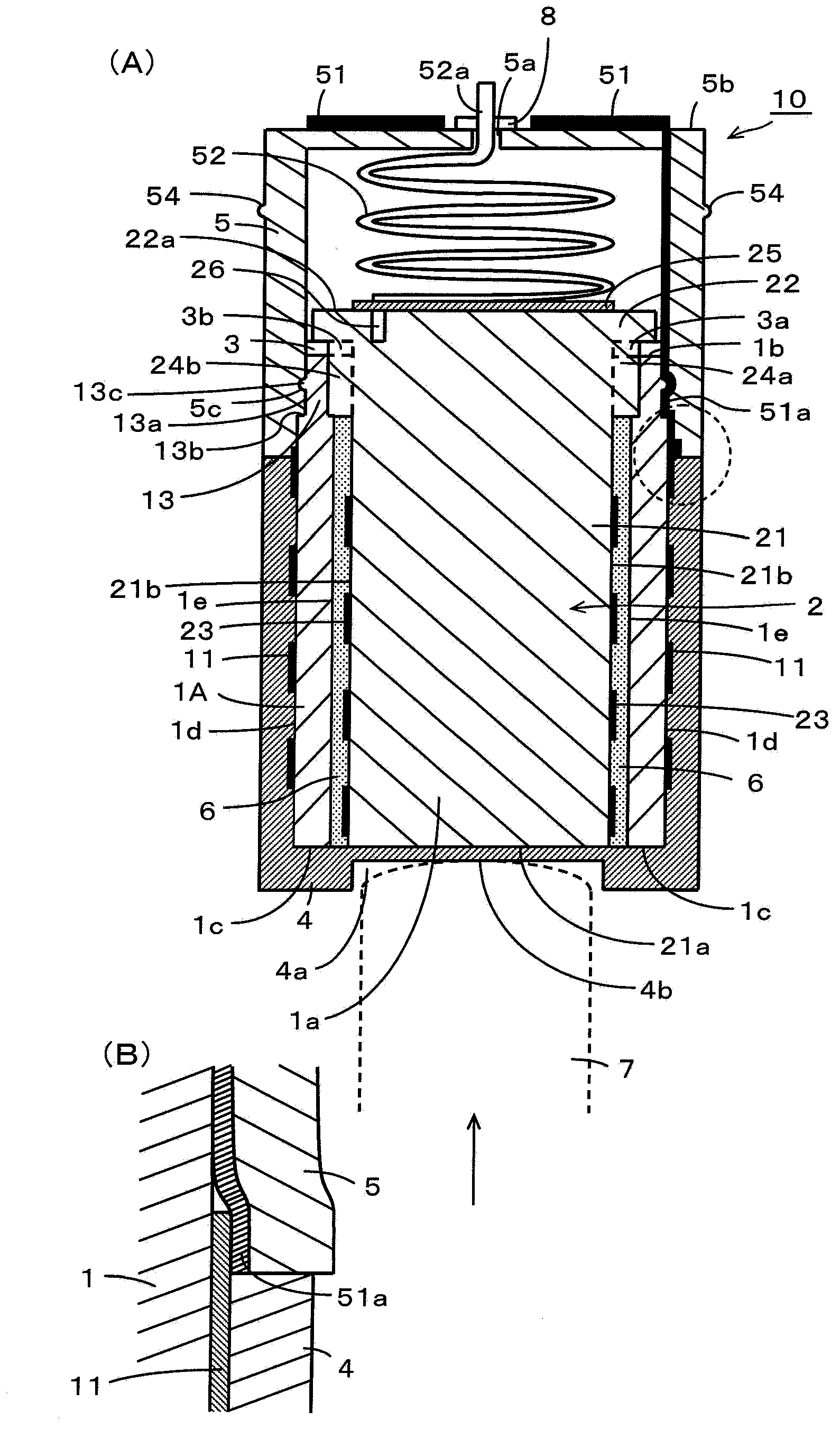 Variable capacitance type capacitor