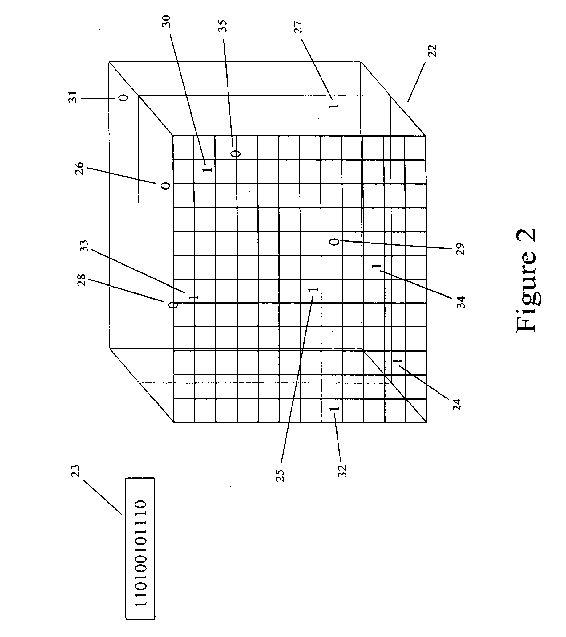 Embedded information carrier for optical data