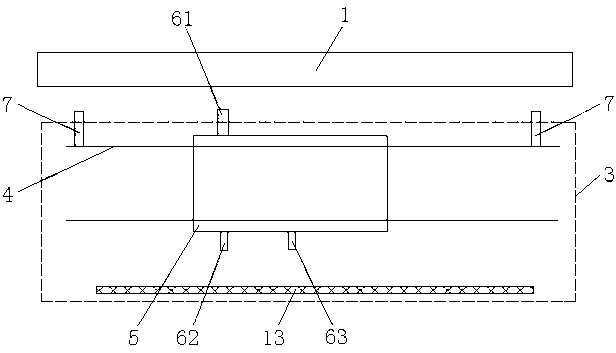Non-contact type online roll profile curve measuring device and method
