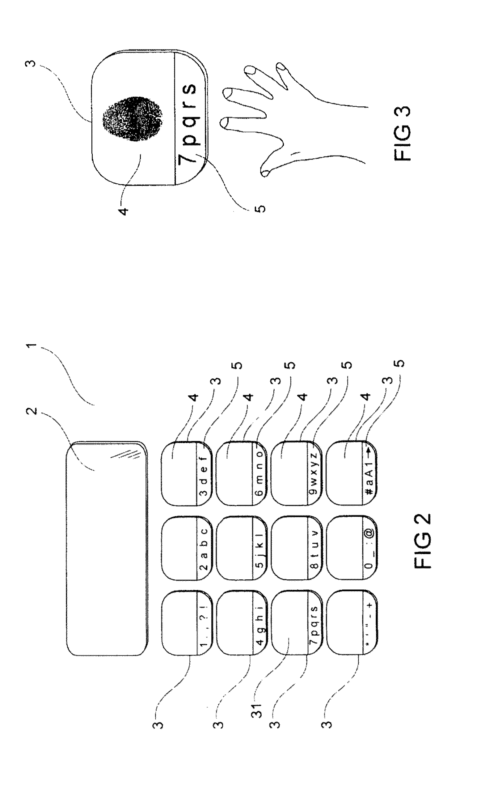 Method and system for operating a keyboard with multi functional keys, using fingerprints recognition