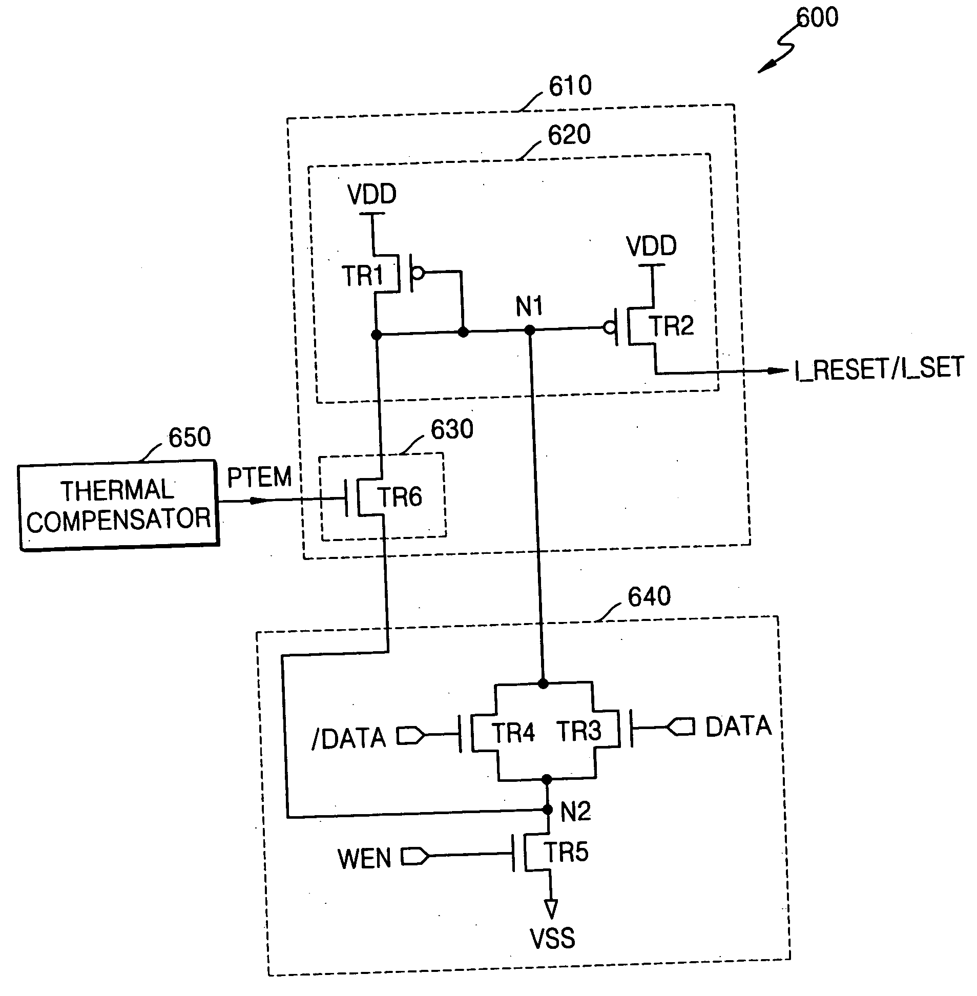 Programming method of controlling the amount of write current applied to phase change memory device and write driver circuit therefor