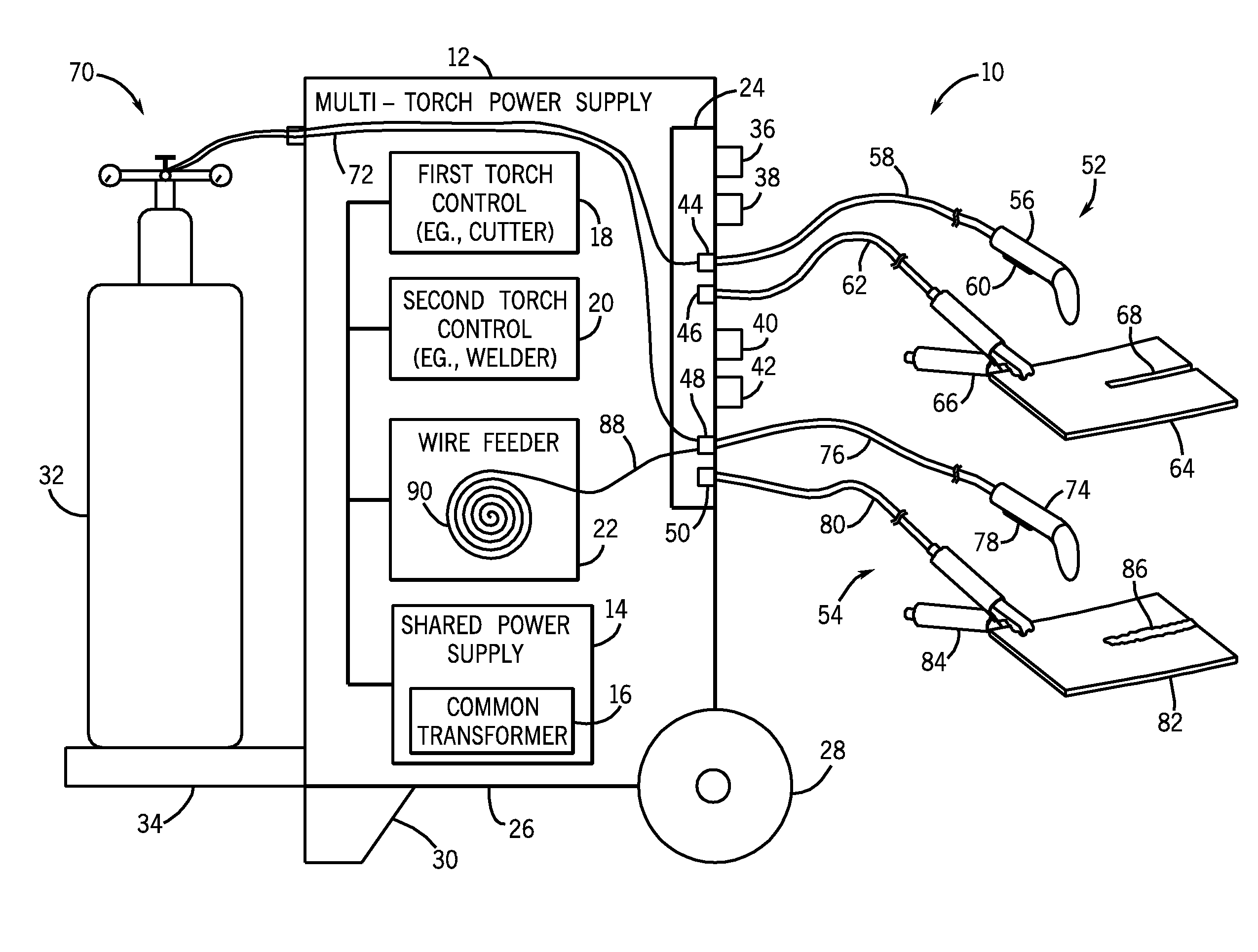 Welding and plasma cutting method and system
