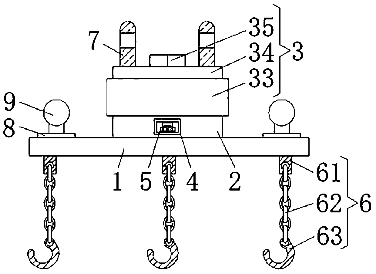 Safety protection device for hoisting operation