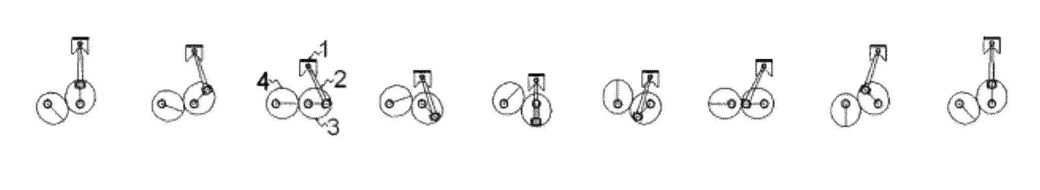 Power transmission system of crank structure