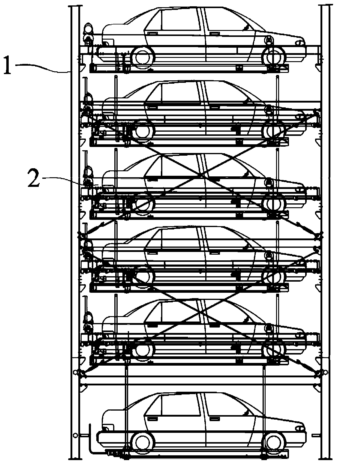 Efficient and stable vehicle parking and taking method