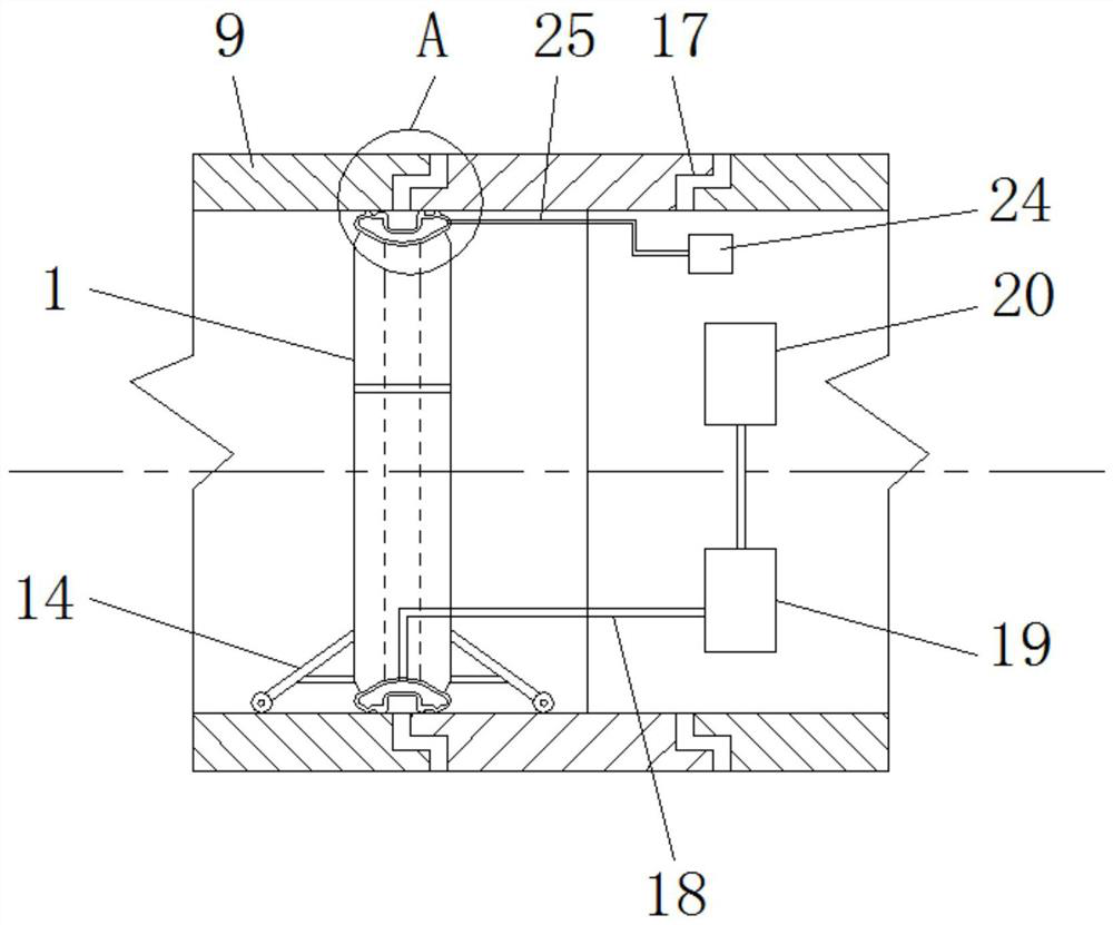 Sealing test device for sectional type large-diameter pipeline joint