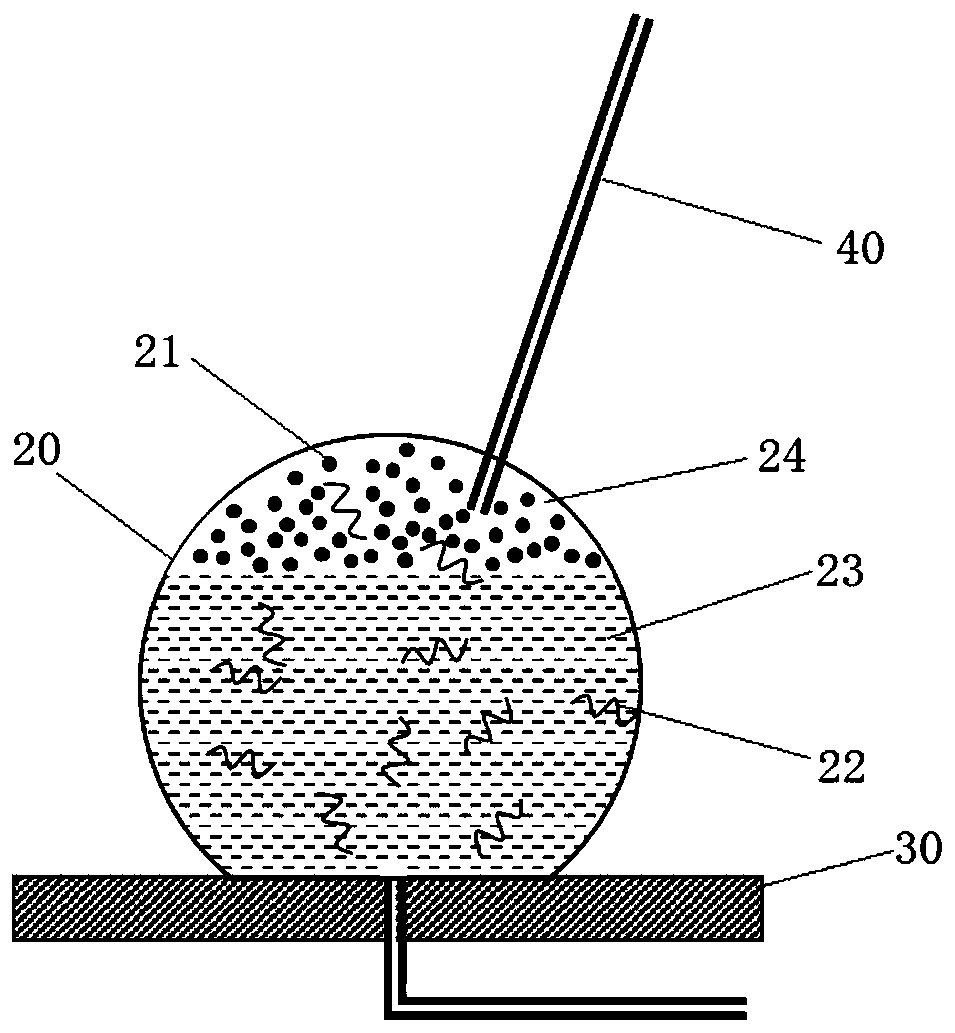 Weak contact sample concentration and purification method and application