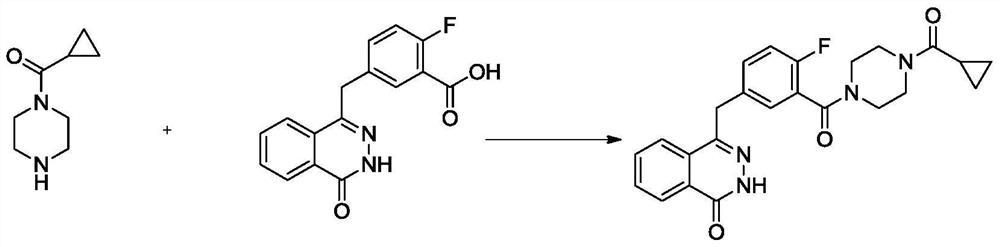 A kind of preparation method of olaparib