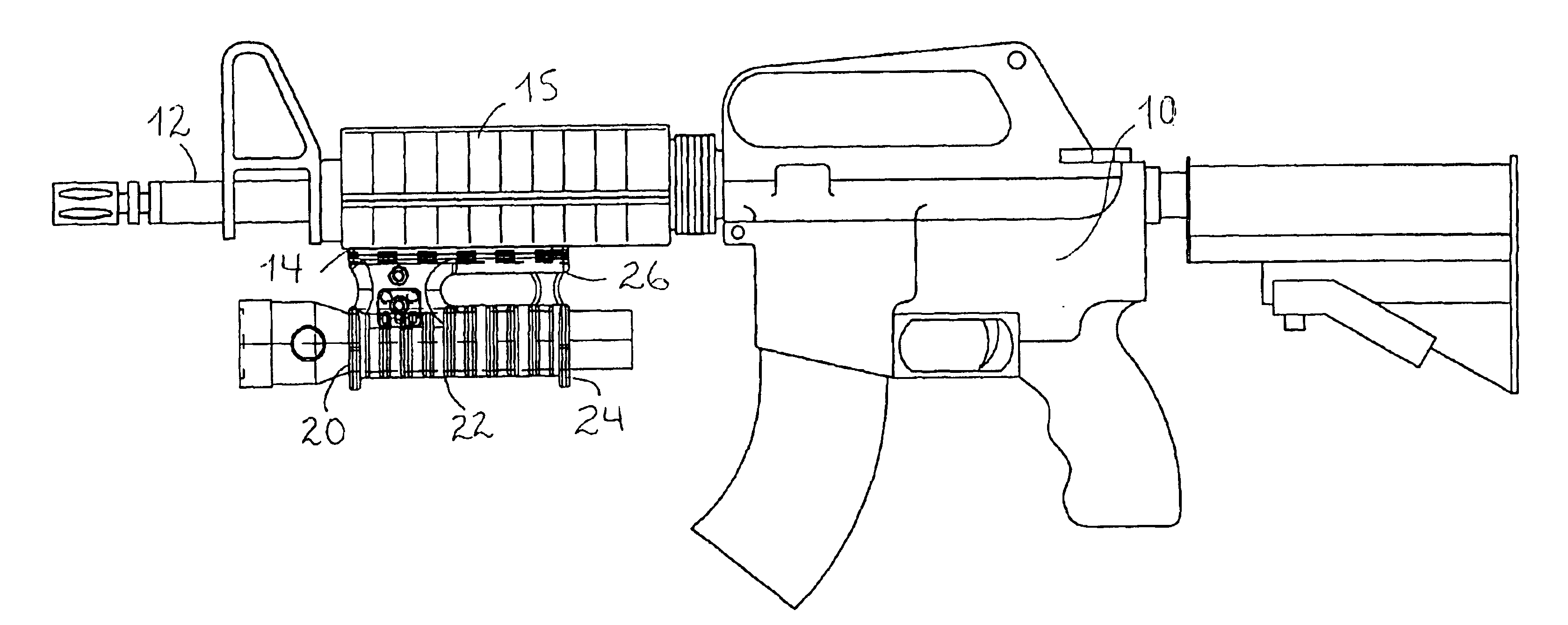 Flashlight mount for a firearm