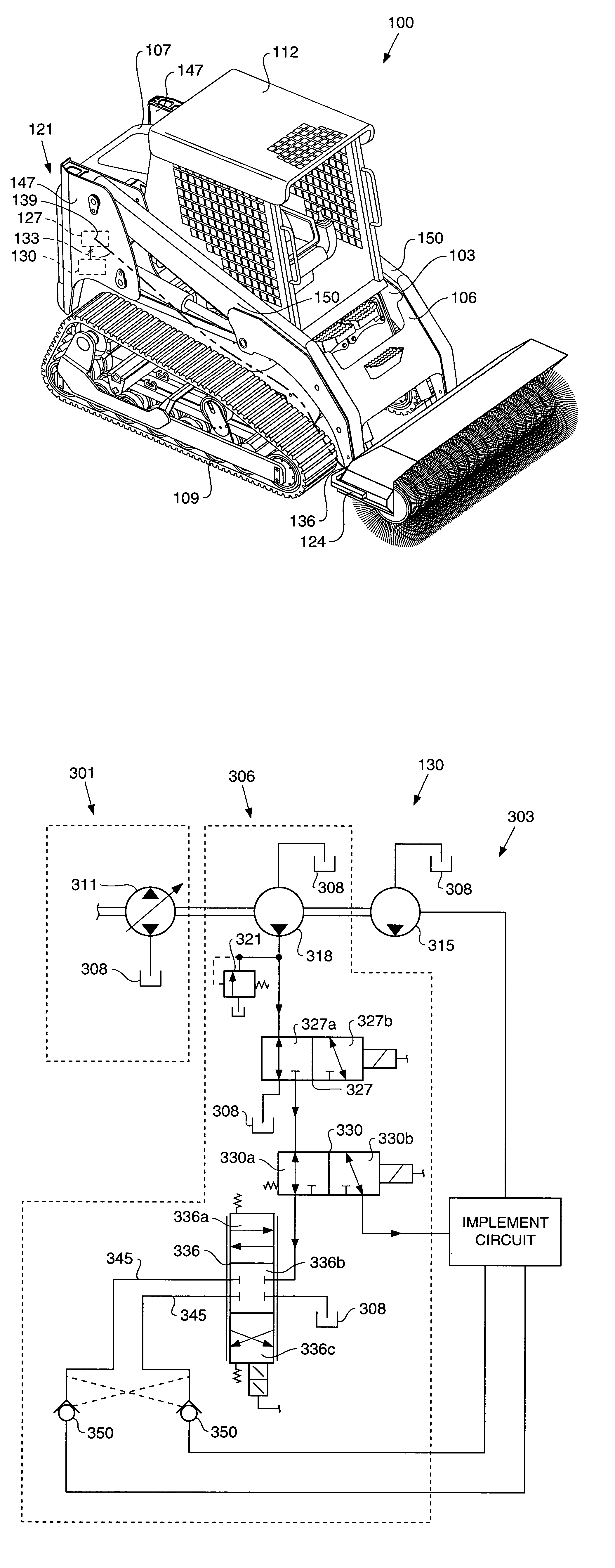Method of changing operating characteristics of an implement
