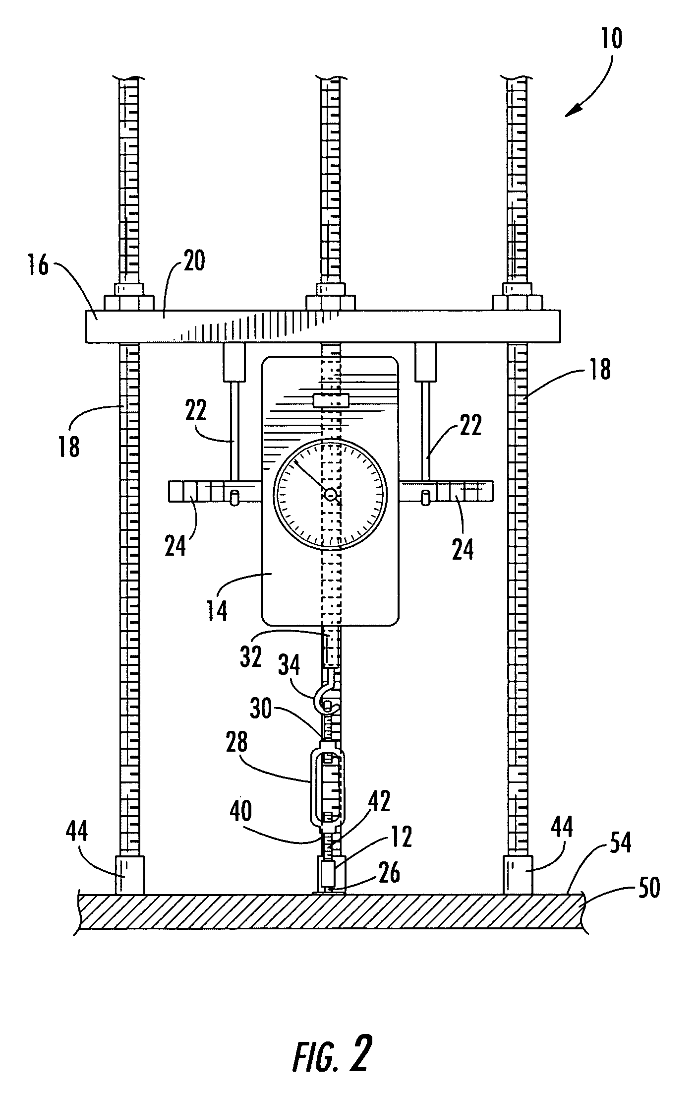 Loading device for non-destructive inspections of composite structures