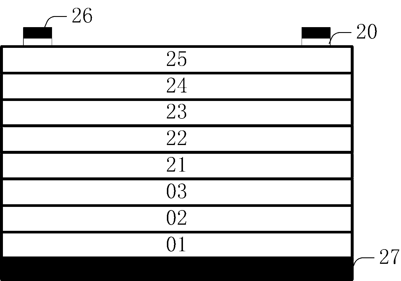 Triple junction solar cell and preparation method thereof