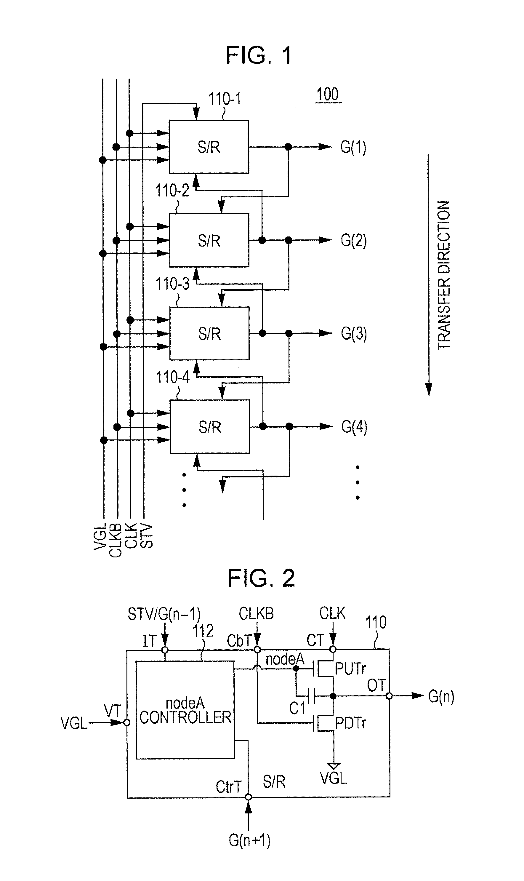 Shift register, scanning-line drive circuit, data-line drive circuit, electro-optical device, and electronic apparatus