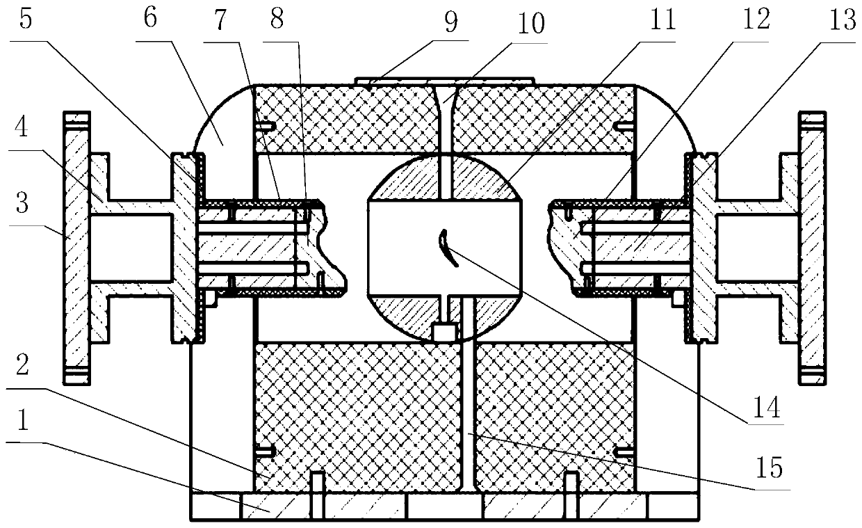 Large-distortion blade precise electrolytic machining device and process method