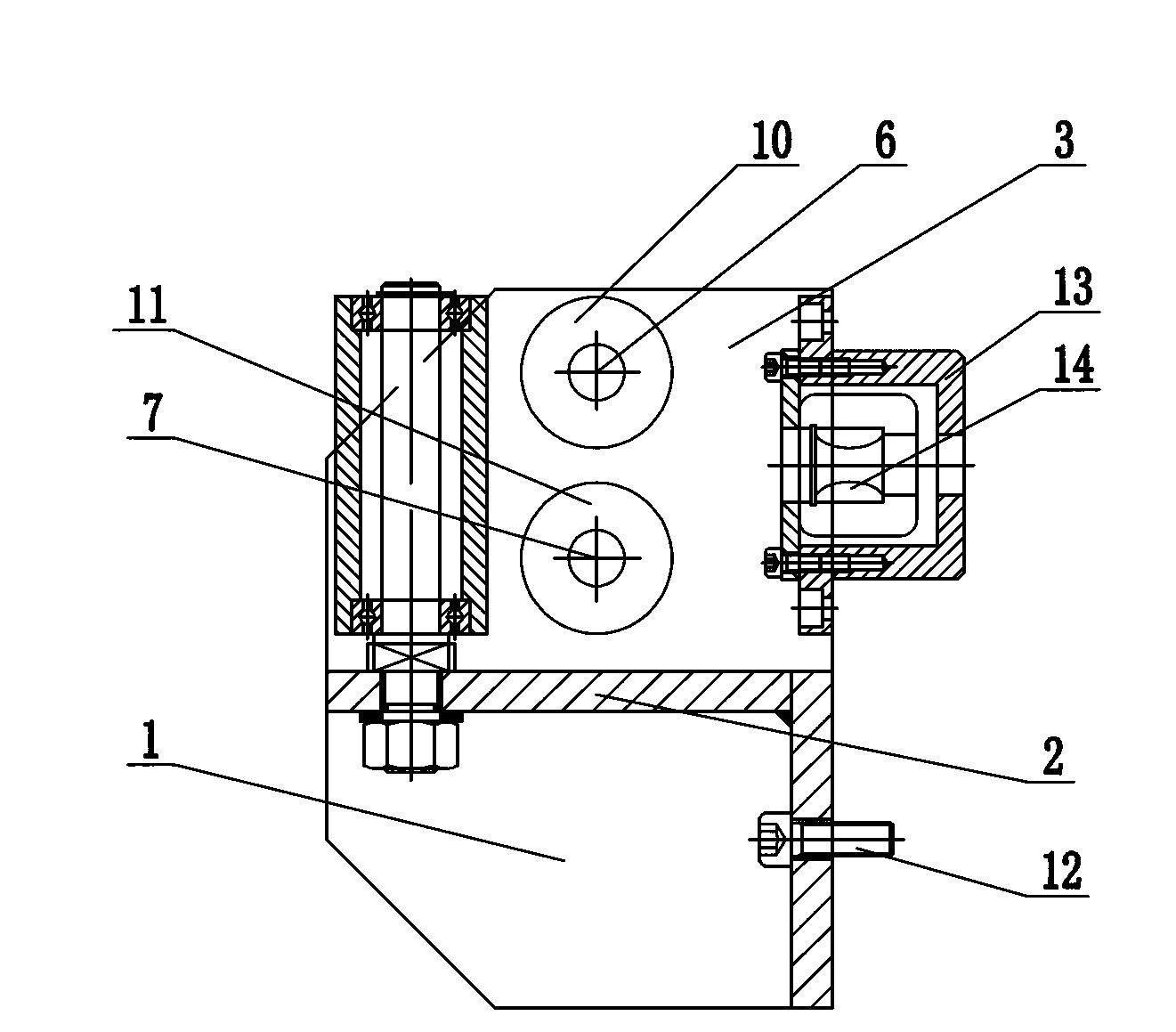 Incoming-line rolling wheel device on husking machine