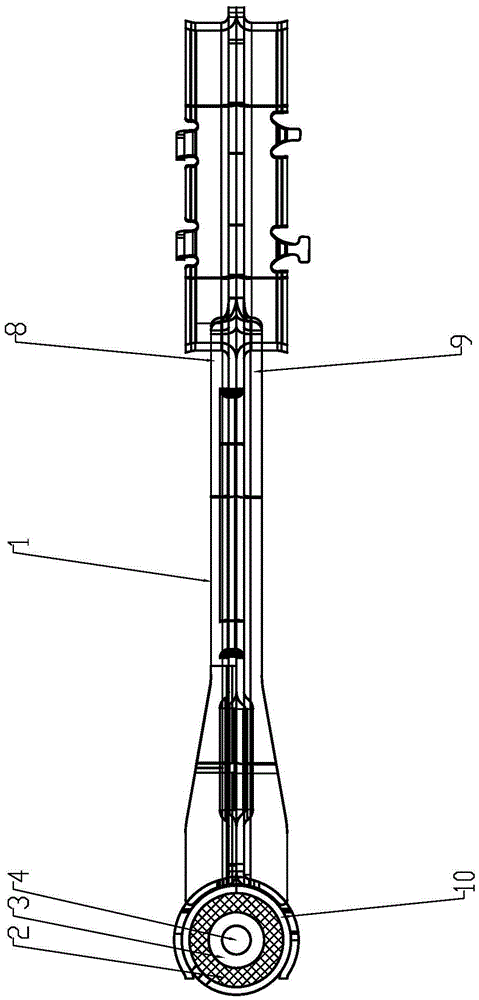 Shock absorption connecting rod of automobile engine torsion-resistant bracket