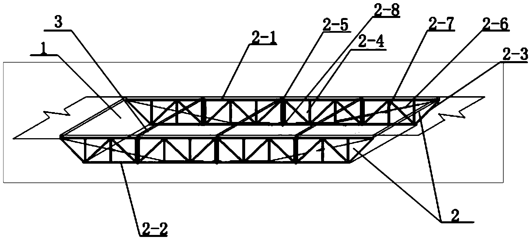 Deployable prestress steel truss bridge based on deflection pre-warning system