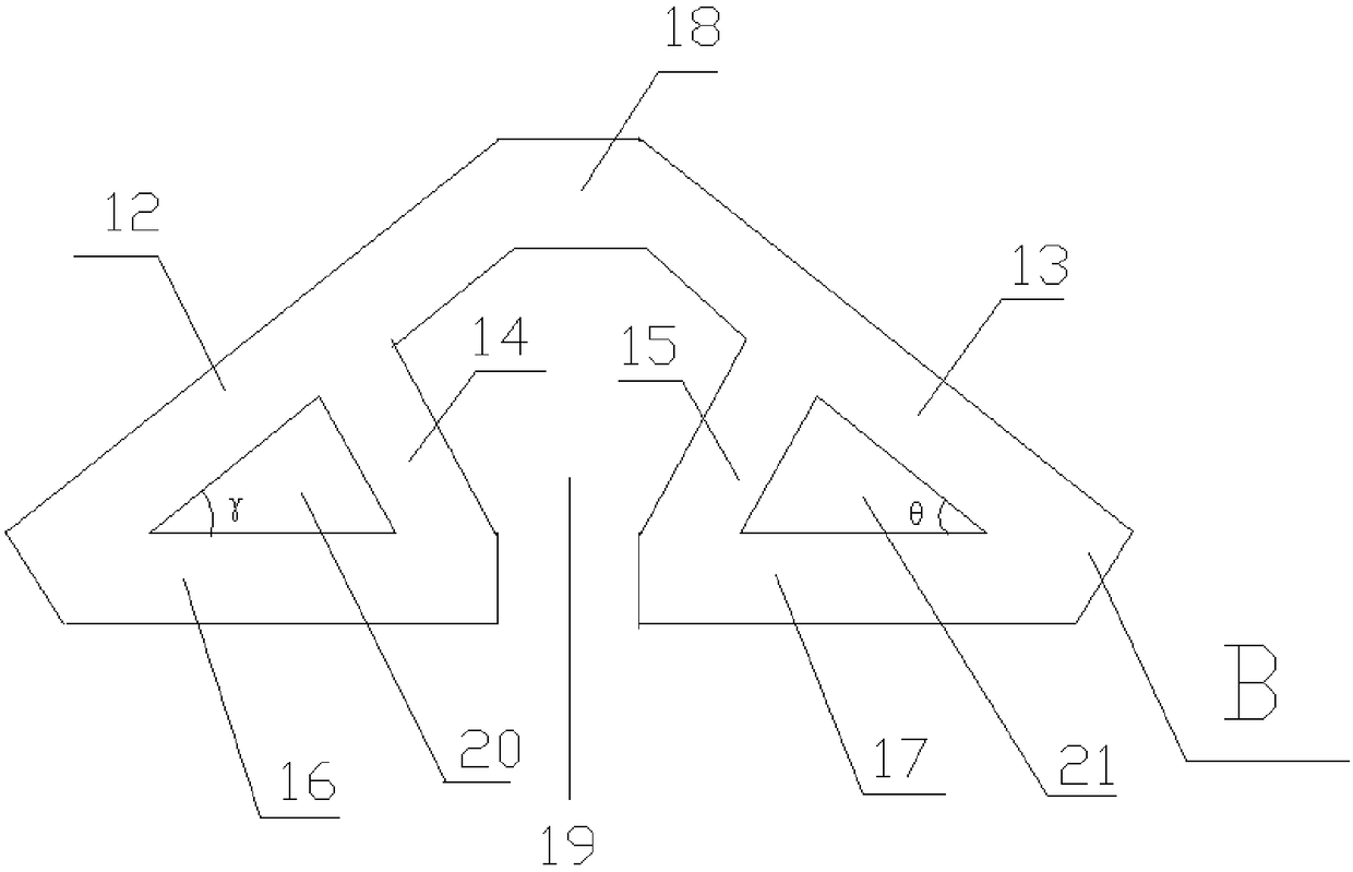 A roof truss of a modular house with a clamping structure