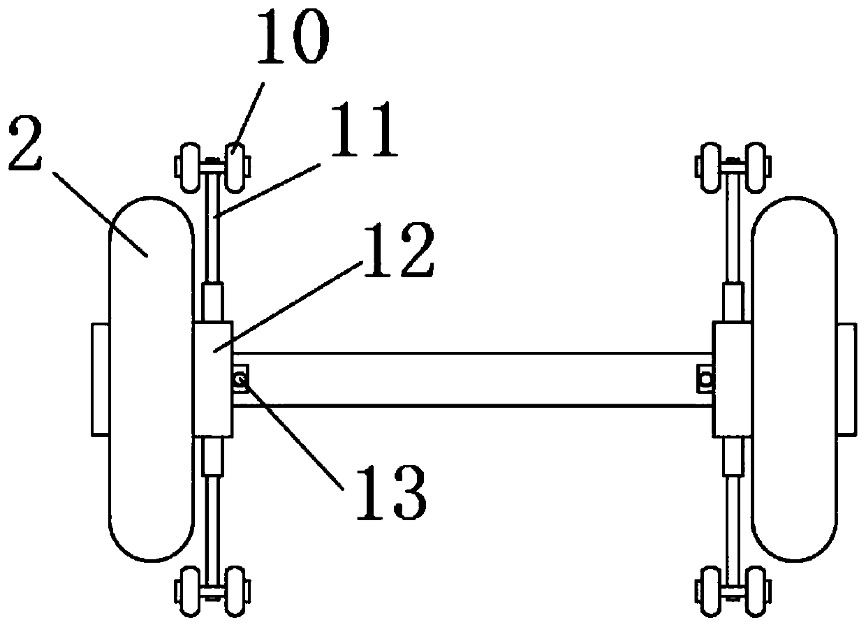 Anti-explosion structure of downhole polling robot