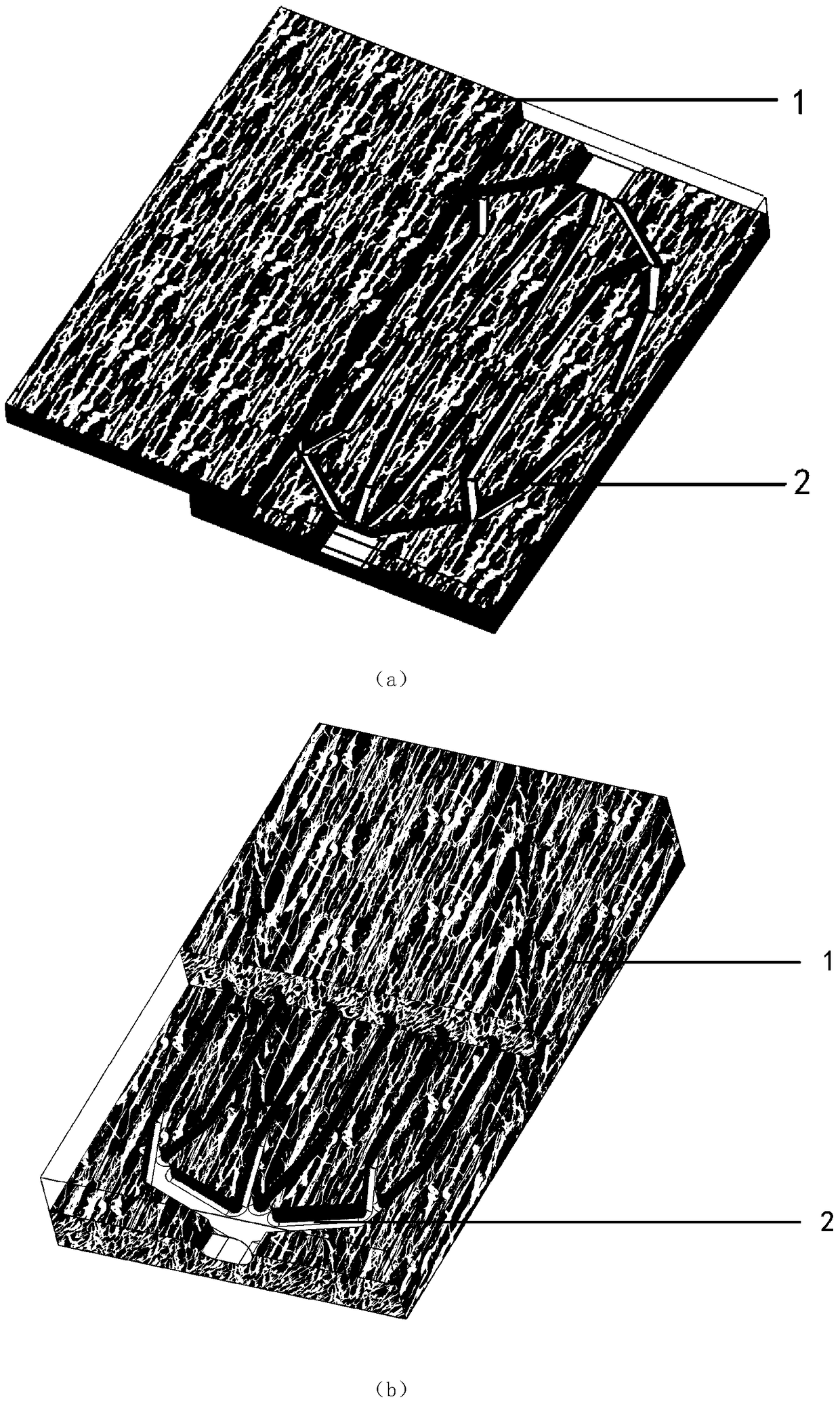 A biomimetic tissue engineering scaffold containing internal channel network and directional pore structure, its preparation method and application
