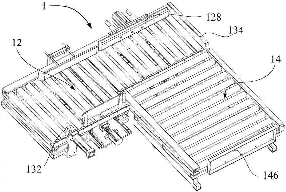 Box arranging device and stacking device
