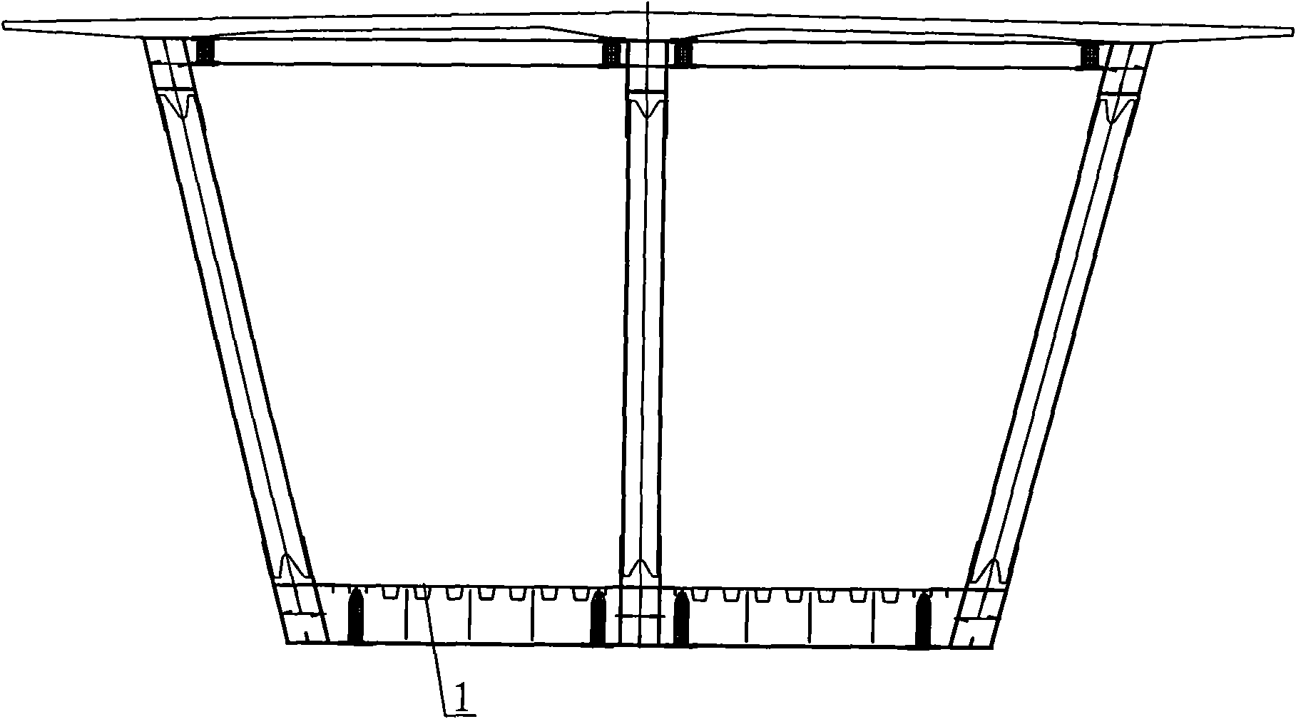 High-speed railway orthotropic slab integral steel deck construction