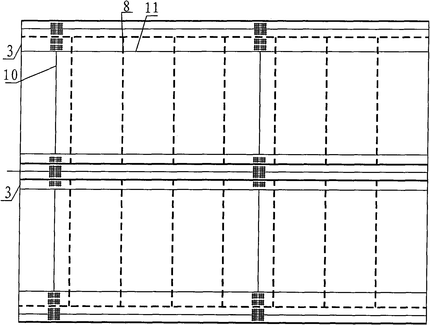 High-speed railway orthotropic slab integral steel deck construction