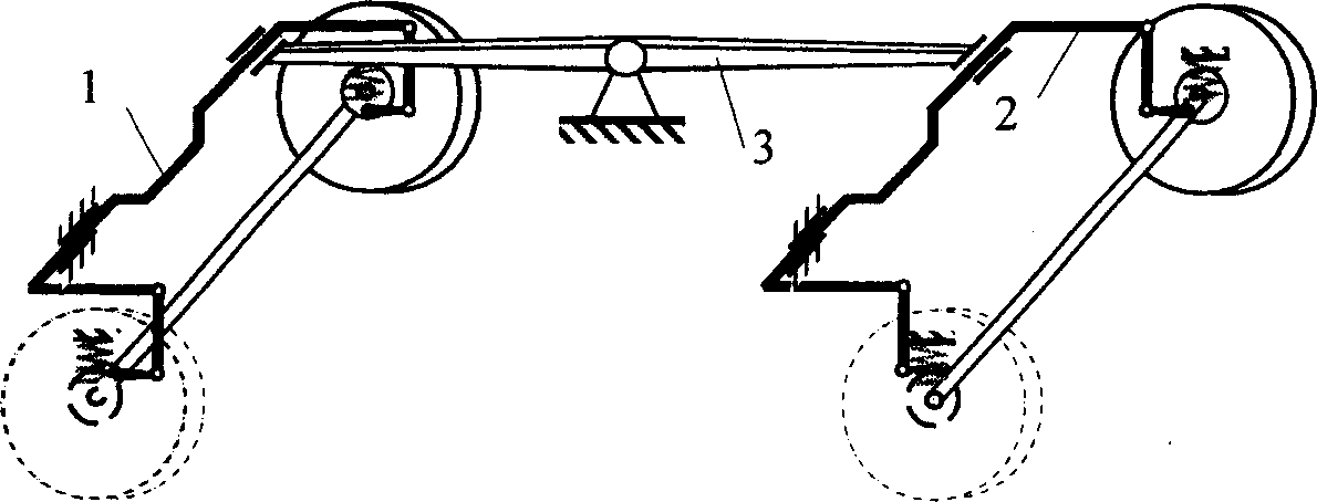 Automobile torsion dissipating hanging frame