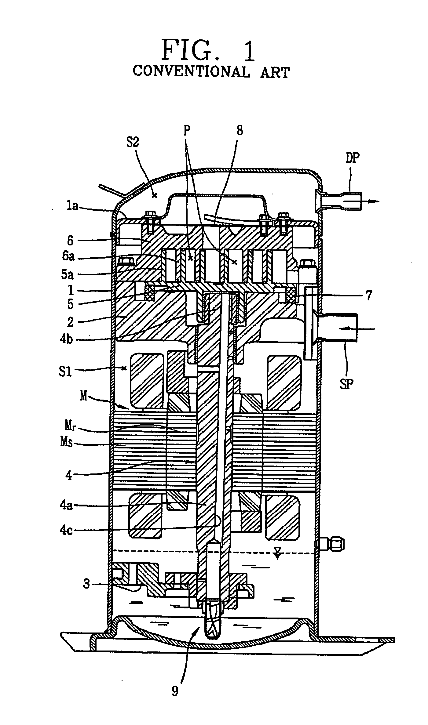 Oil pumping device of hermetic compressor