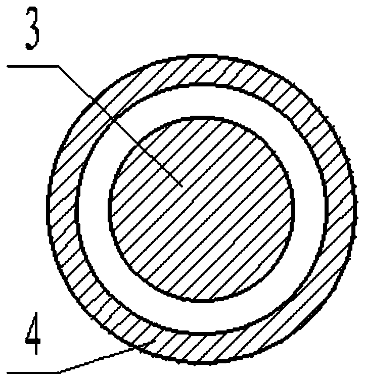 A target structure of film forming equipment