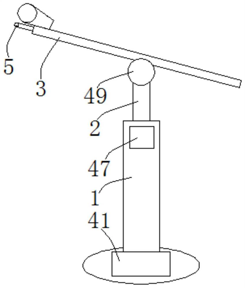 Automatic adjustment type microphone stand with face recognition function