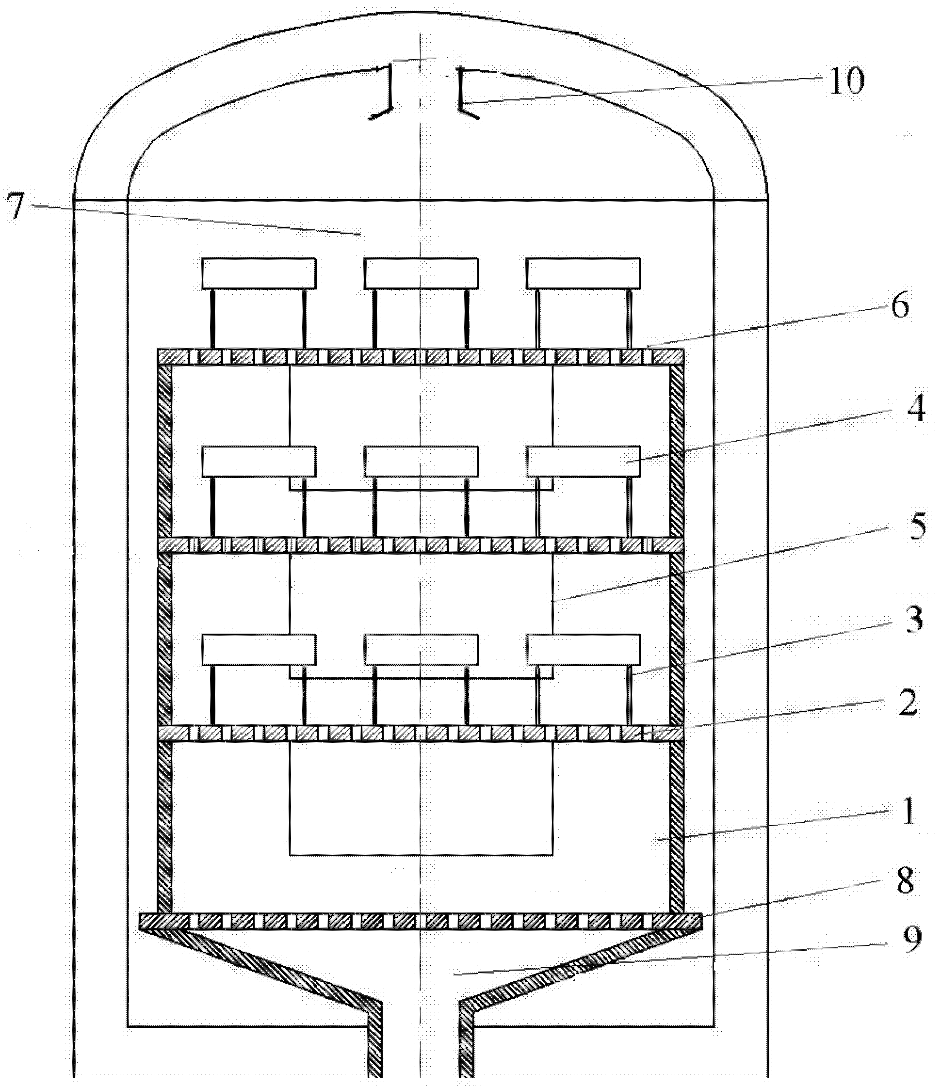 Multi-layer product support for vapor deposition, and chemical vapor deposition reaction chamber