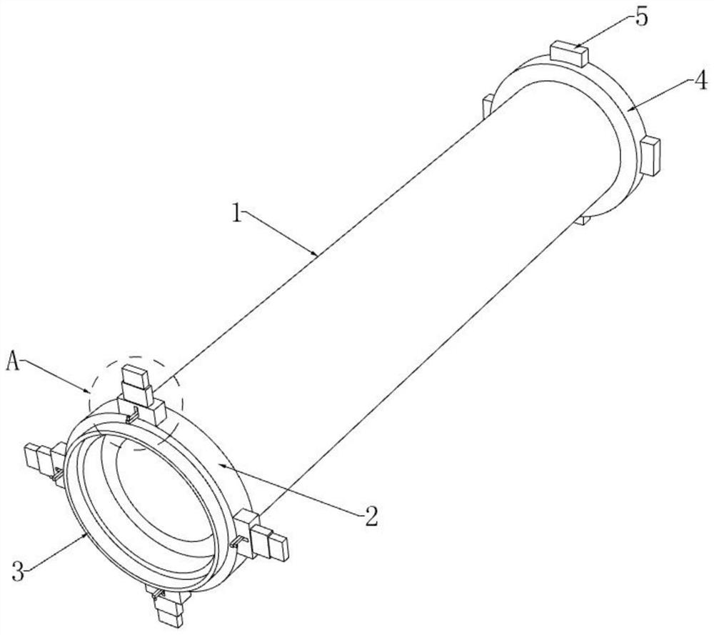 Plastic pipe connecting structure for hydraulic engineering construction