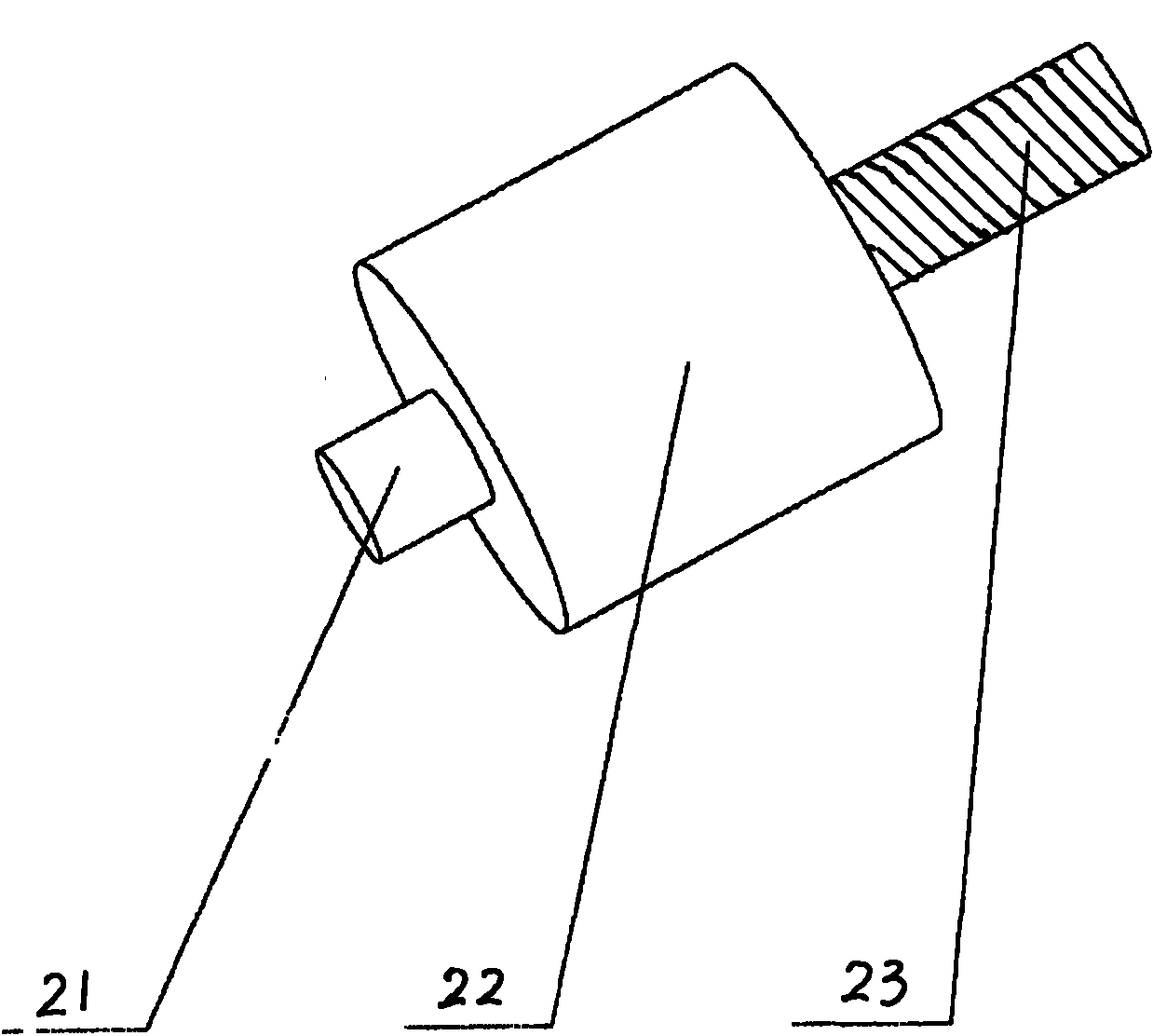 Engine air track mounting bracket with vibration attenuation function