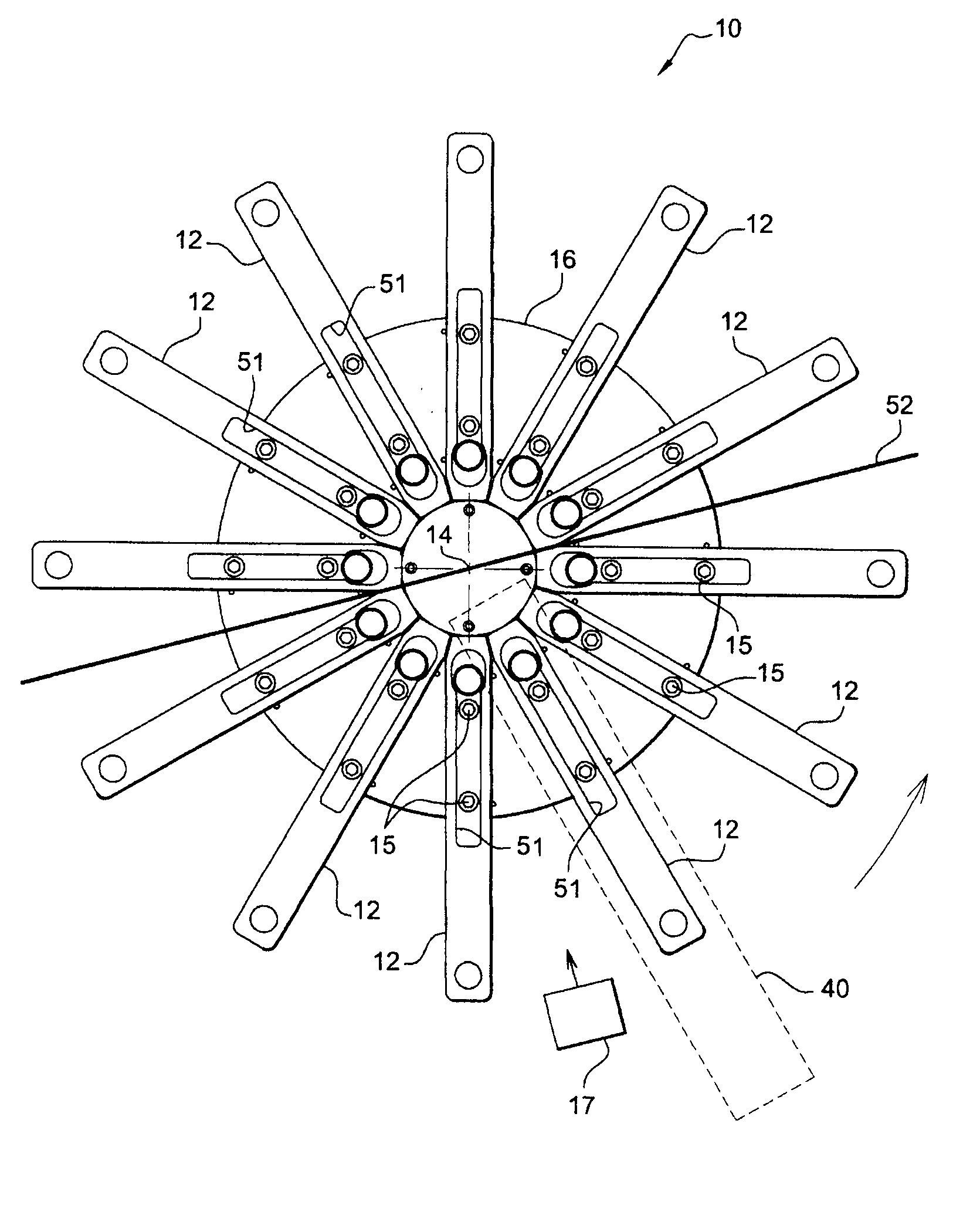 Device for storing and dispensing endless machining belts for a robotic installation