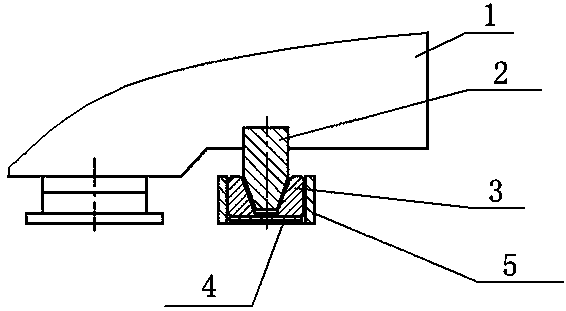 Bucket type oil tank positioning nail structure and positioning method of transformer