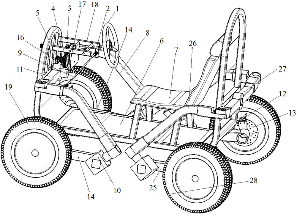 Four-wheel drive electric off-road vehicle