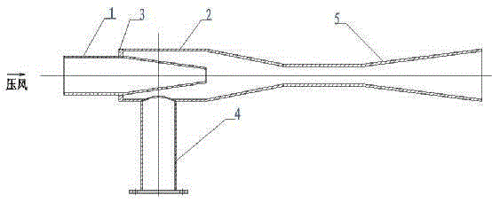 Jet flow water guiding device