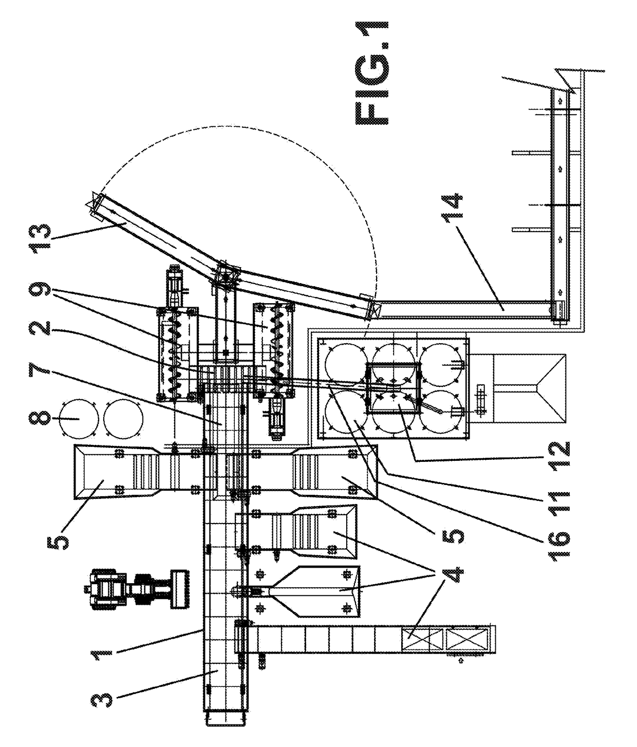 Static plant for preparing feed mixes for ruminant livestock