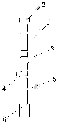 Anti-impact water draining device for high-rise building