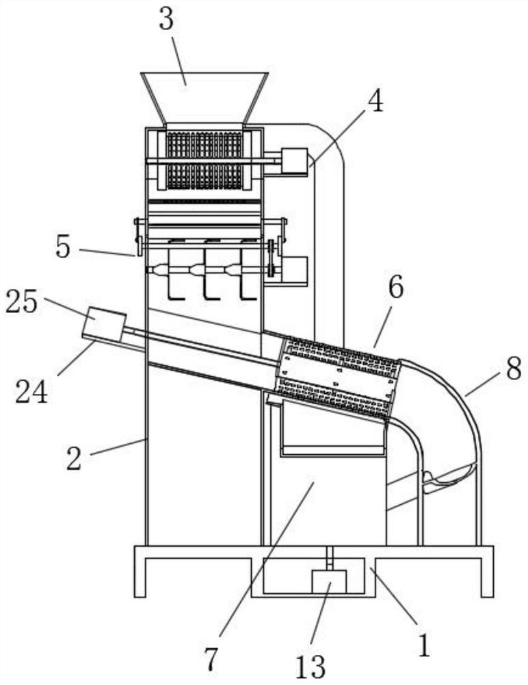 Multistage smashing device for plastic product recycling