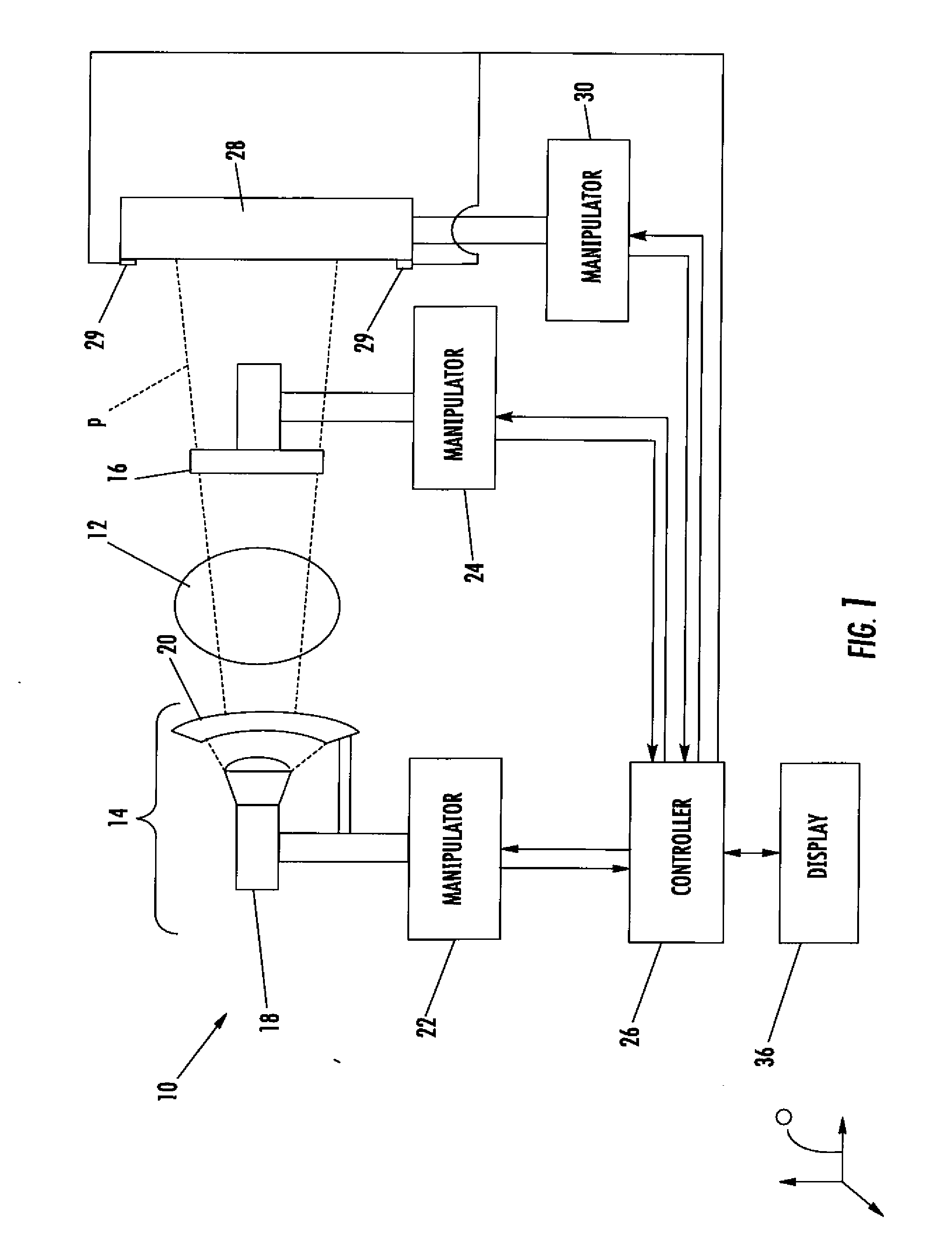 Method for aligning radiographic inspection system