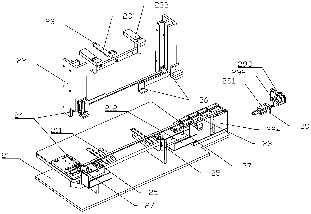 Annular machining device of inductance detecting and packaging equipment