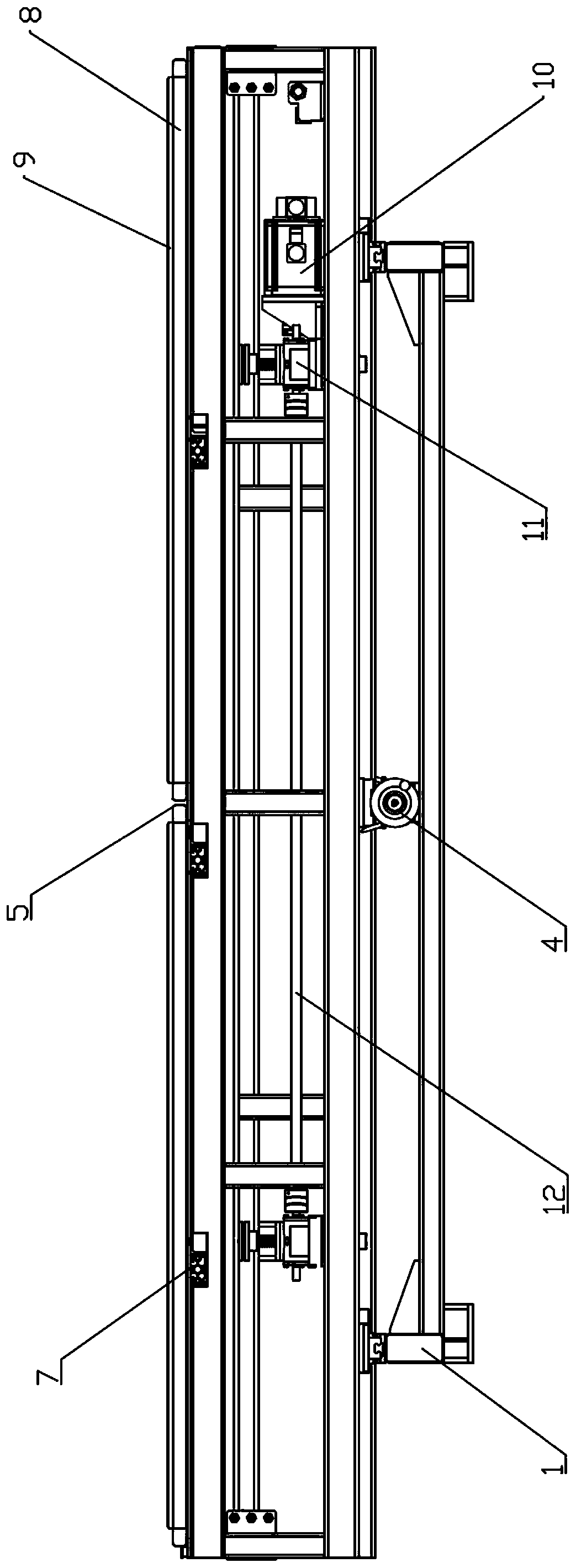 Mechanism for adjusting position of fabricated wall frame