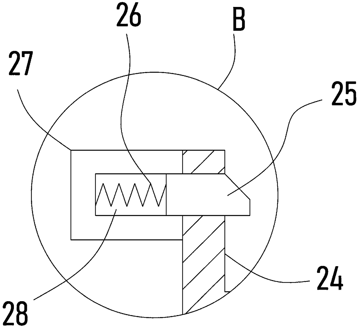 Tea cake-pressing forming device for tea production