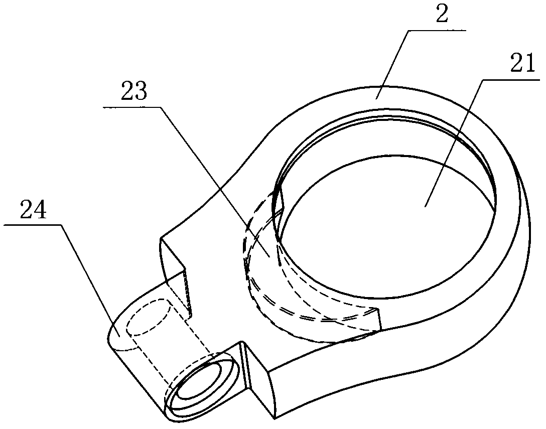 Connector for joint double offset ring ratchet spanner and manufacturing method thereof