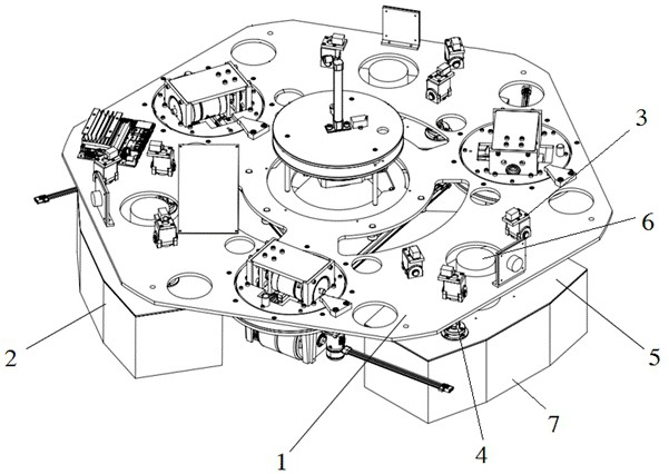 Pose active compliance adjusting mechanism for negative pressure adsorption cavity of wall-climbing robot