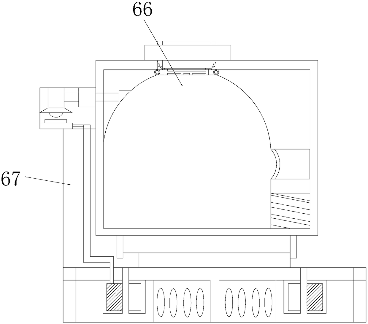 Hydrothermal disinfection device capable of realizing heating via vibration based on sensitivity of organisms to sound waves