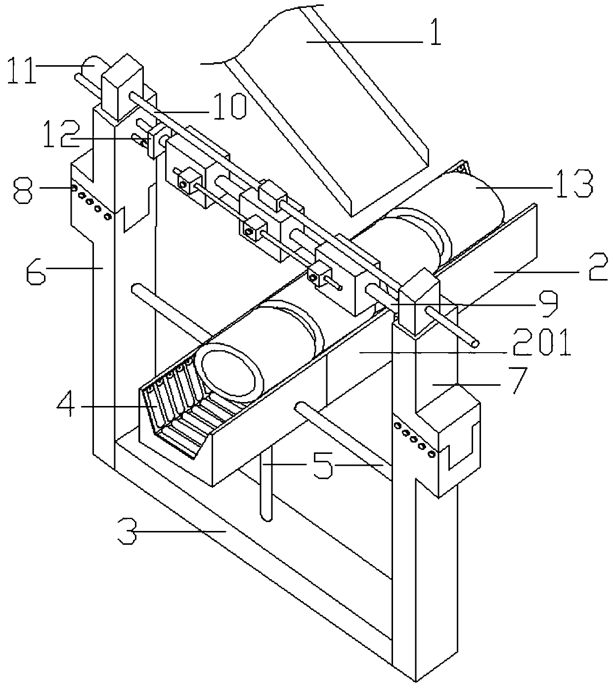 Integrated tubular part word pressing and polishing machine and method